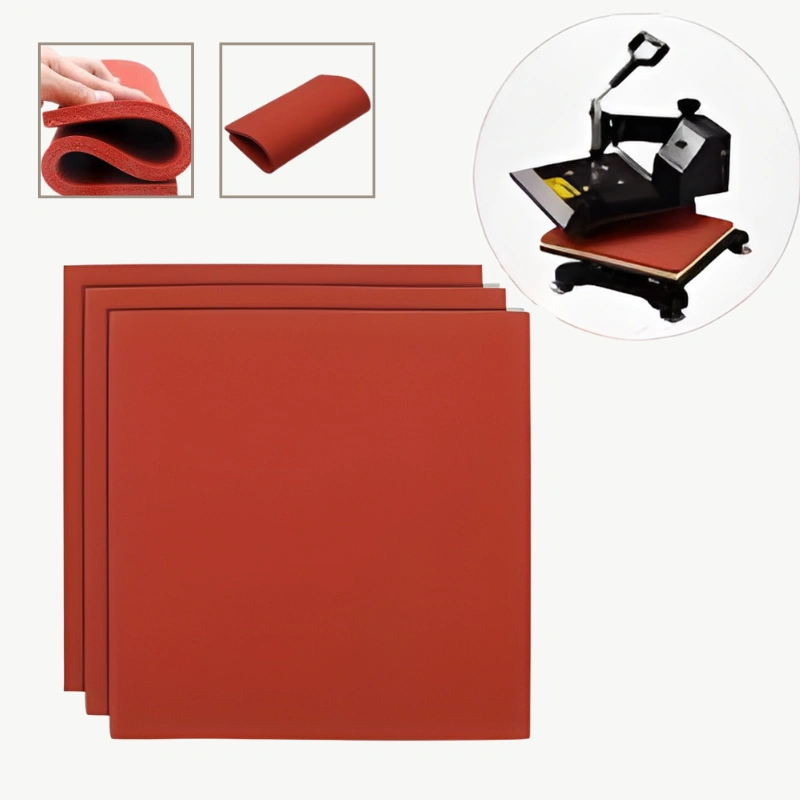 12" x 15" High Temp Silicone Rubber Pad For Heatpress Machine